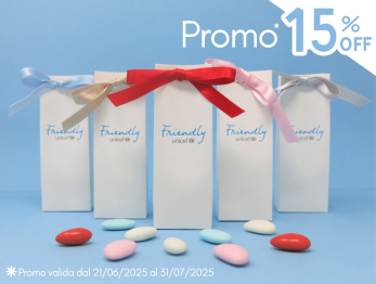 Scatolina porta confetti con bigliettino